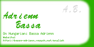 adrienn bassa business card